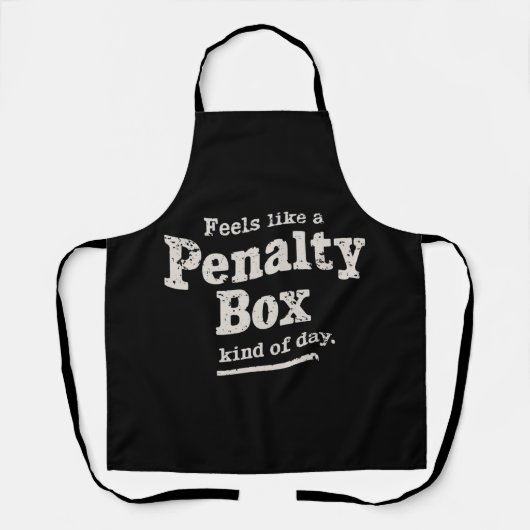 Voelt als een penalty box dag hockey speler schort (Voorkant)