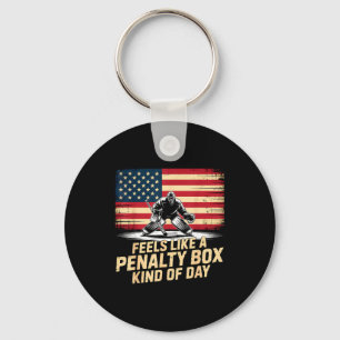 Voelt als een penalty box soort dag Funny Hockey Sleutelhanger
