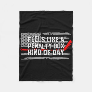Voelt als een penalty box soort dag Funny Ice Hoc Fleece Deken