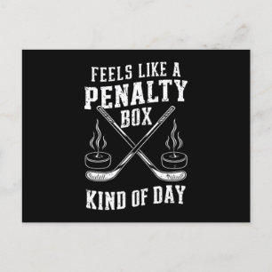 Voelt als een penalty box soort dag hockey briefkaart