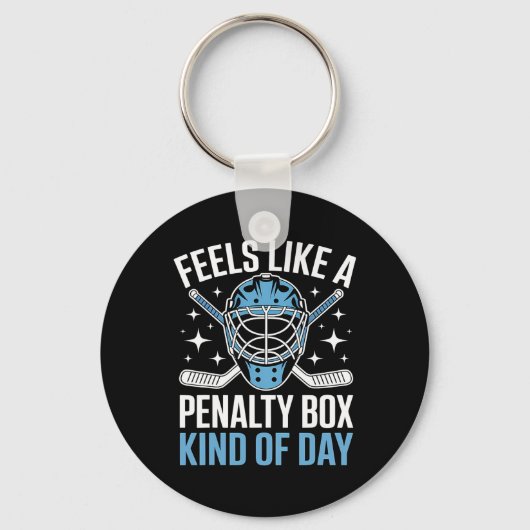 Voelt als een penalty box soort van dag Funny Hock Sleutelhanger (Voorkant)