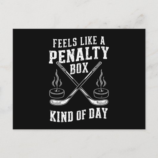Voelt als een penaltybox soort dag hockey briefkaart (Voorkant)