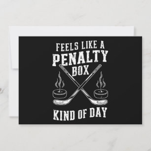 Voelt als een penaltybox soort dag hockey kaart