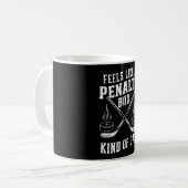 Voelt als een penaltybox soort dag hockey koffiemok (Voorkant links)