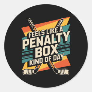 Voelt als een straf Hockey Speler Team Hockey Lief Ronde Sticker
