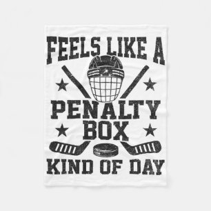 Voelt als een strafbank soort dag Funny Hockey  Fleece Deken