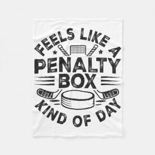 Voelt als een strafbank soort dag Funny Hockey Fleece Deken