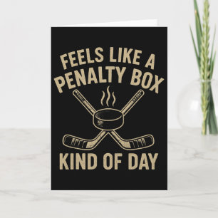 Voelt als een strafbank soort dag Funny Hockey Kaart
