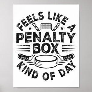 Voelt als een strafbank soort dag Funny Hockey  Poster