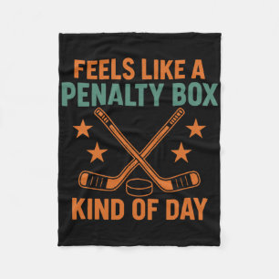 Voelt als een strafbank soort dag Hockey Vintag Fleece Deken