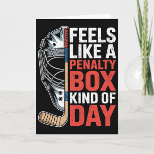 Voelt als een strafbank soort dag ijshockey doelma kaart