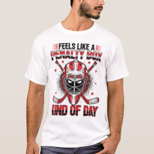 Voelt als een strafbank soort dag Meisje Hockey M T-shirt