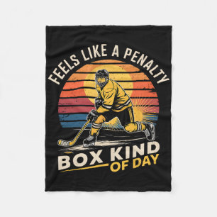 Voelt als een strafbank soort van dag Funny Hockey Fleece Deken