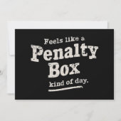 Voelt als een strafhok dag hockeyspeler kaart (Voorkant)