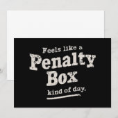 Voelt als een strafhok dag hockeyspeler kaart (Voorkant / Achterkant)