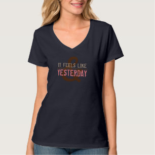 VOELT ALS GISTEREN roze T-shirt
