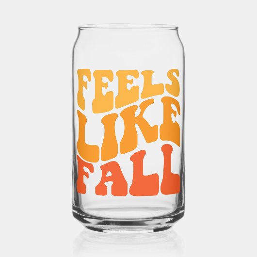 Voelt als Herfst Blikvorm Glas (Voorkant)