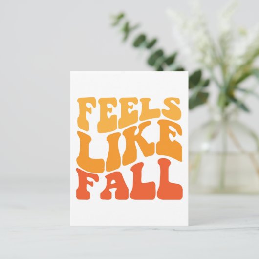 Voelt als Herfst Briefkaart (Staand voorkant)