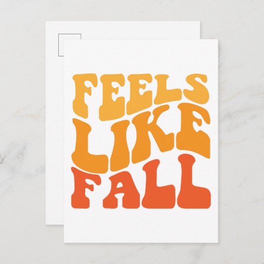 Voelt als Herfst Briefkaart (Voorkant / Achterkant)