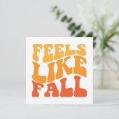 Voelt als Herfst Kaart (Staand voorkant)