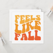 Voelt als Herfst Kaart (Voorkant / Achterkant in situ)