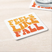 Voelt als Herfst Kartonnen Onderzetters (Schuin)