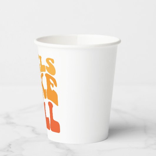 Voelt als Herfst Papieren Bekers (Links)