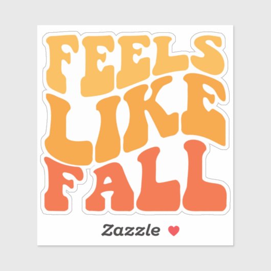 Voelt als Herfst Sticker (Vel)