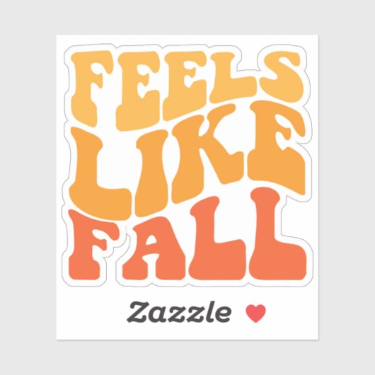Voelt als Herfst Sticker (Vel)