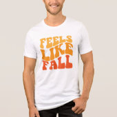 Voelt als Herfst Tri-Blend Shirt (Voorkant)