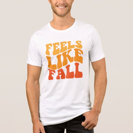 Voelt als Herfst Tri-Blend Shirt (Voorkant)