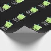Voelt Bobb-ly Grappig Boba Thee Stomme Donkere BG Cadeaupapier (Hoek)