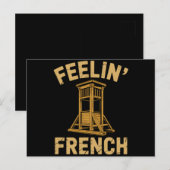 Voelt Franse Vintage Guillotine Briefkaart (Voorkant / Achterkant)