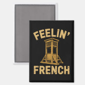 Voelt Franse Vintage Guillotine Magneet (Voorkant / Achterkant)