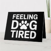 Voelt Hond Moe Kaart (Voorkant)