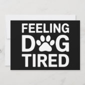 Voelt Hond Moe Kaart (Voorkant)