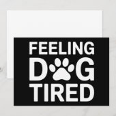 Voelt Hond Moe Kaart (Voorkant / Achterkant)