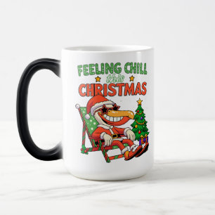 Voelt je relaxed deze kerst Pelikaan Retro Vakanti Magische Mok