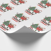 Voelt Jolly Kerstmis Heet Cacao Groovy Kerstmis Cadeaupapier (Hoek)