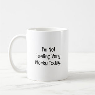 Voelt me vandaag niet zo productief Grappige colle Koffiemok
