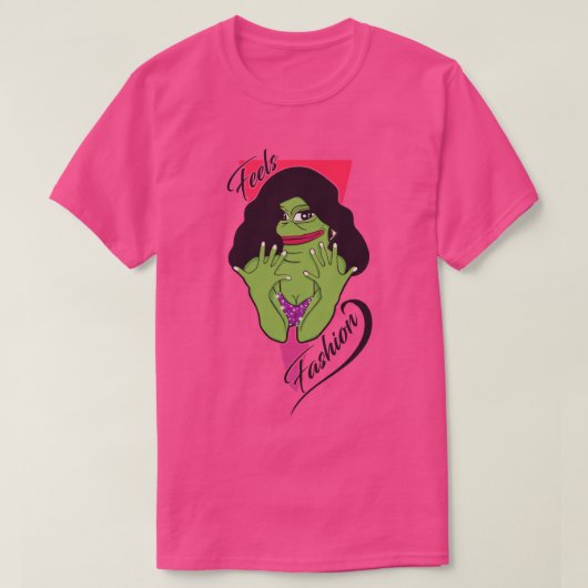 Voelt Mode kikker T-shirt (Design voorkant)