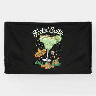 Voelt Salty Margarita Grappig Cinco De Mayo Spandoek