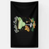 Voelt Salty Margarita Grappig Cinco De Mayo Spandoek (Verticaal)
