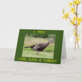 VOELT U ALS EEN TURKIJE DIE UW GROTE DAG VERGETEN KAART (Gele Bloem)