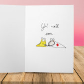 Voelt u zich lusteloos? Beterschap. Wenskaart Kaart