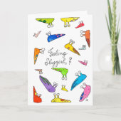 Voelt u zich lusteloos? Beterschap. Wenskaart Kaart (Voorkant)