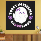 Voelt zich faboolious canvas afdruk (Insitu (Woonkamer))