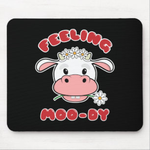 Voelt zich Moo-dig   Cute Cartoon Koe Quote Muisma Muismat