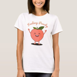 Voelt zich perzikachtig t-shirt