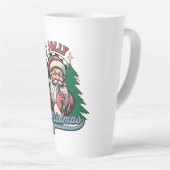 Voelt zich vrolijk Kerstman Latte Mok (Rechterhoek)